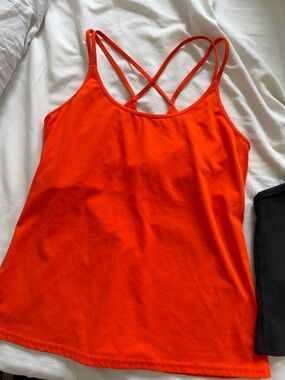 Old Navy Bright Orange Crisscross-Strap Camisole